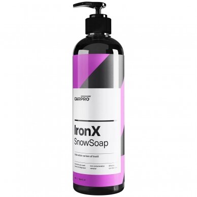 CarPro IronX Snow Soap 500ml šampūnas su metalo dulkių tirpikliu