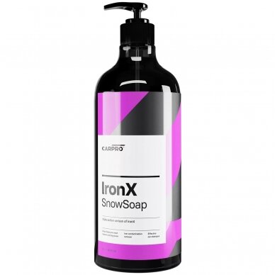 CarPro IronX Snow Soap 1000ml šampūnas su metalo dulkių tirpikliu