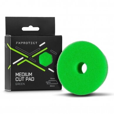 FX Protect Green Medium Cut Pad vidutinis poliravimo padas 1