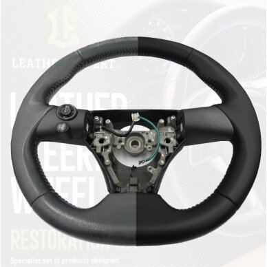 Leather Expert Leather Steering Wheel Restoration Kit Black vairo restauracijos komplektas 1