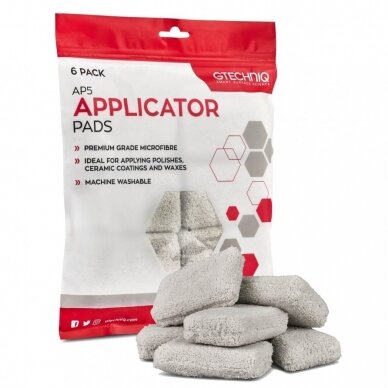 Gtechnic AP5 Microfiber Applicator Pads x6