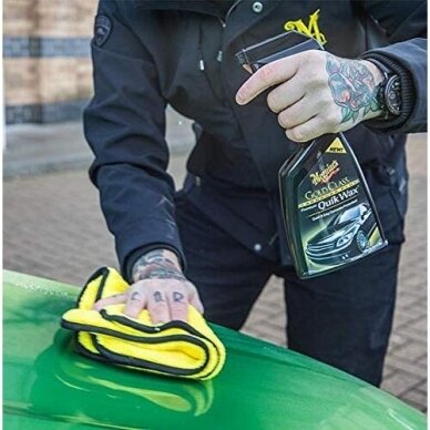 Meguiar's Gold Class Carnauba Plus Premium Quik Wax purškiamas vaškas 2