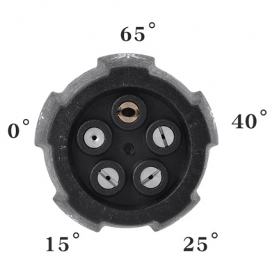 MJJC Quick Release Nozzle 5-in-1 išpurškimo antgalis